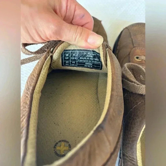 Dr. Martens Shoes Men’s 11 John pebbled leather Vintage y2k 90s 80s grunge - Picture 4 of 8